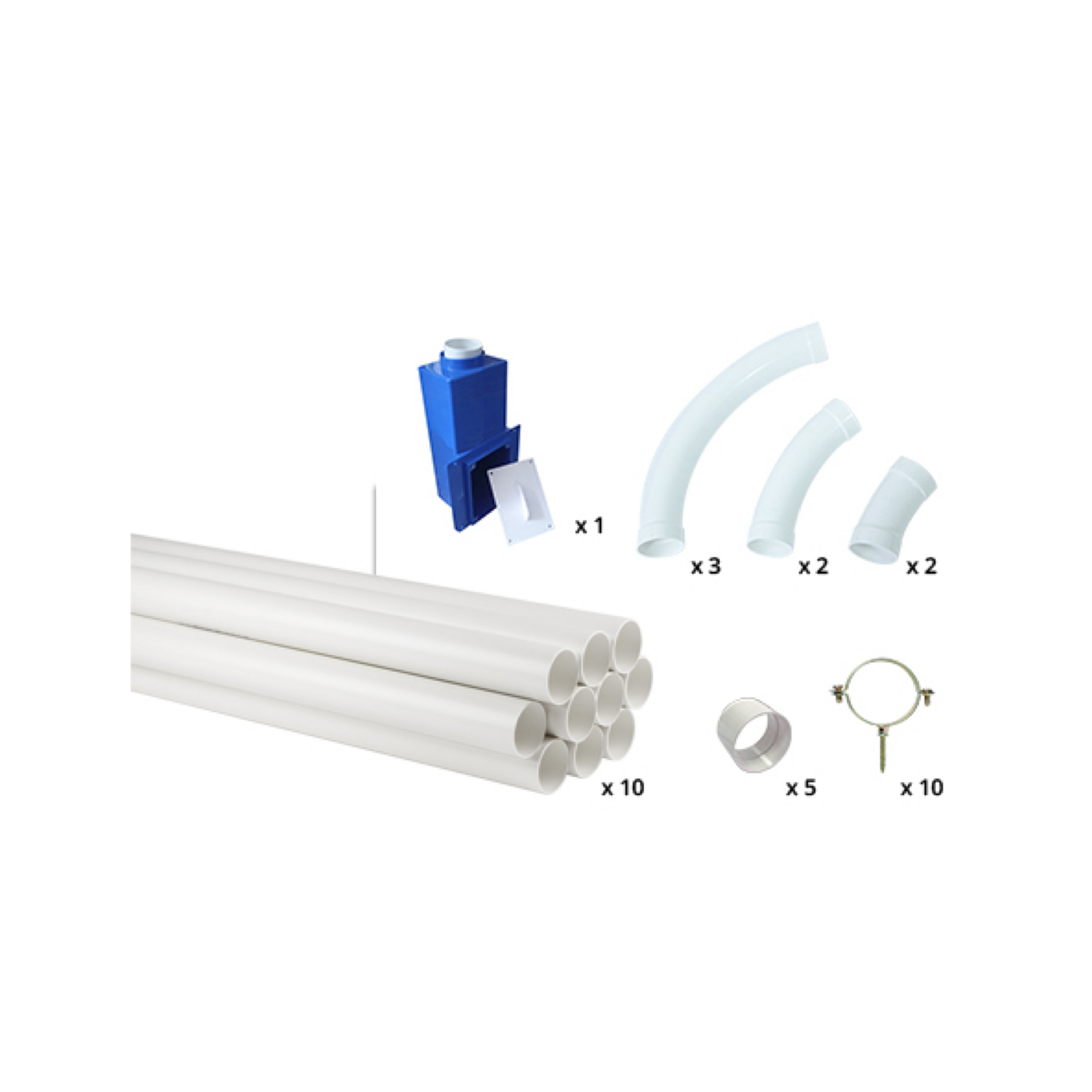 HIDVAC montering i mur JDS PRO